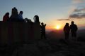 Puesta de sol desde la cima del Puigsacalm