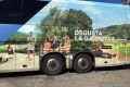 Nueva campaña de promoción de la Garrotxa a los buses de la línea Olot - Barcelona